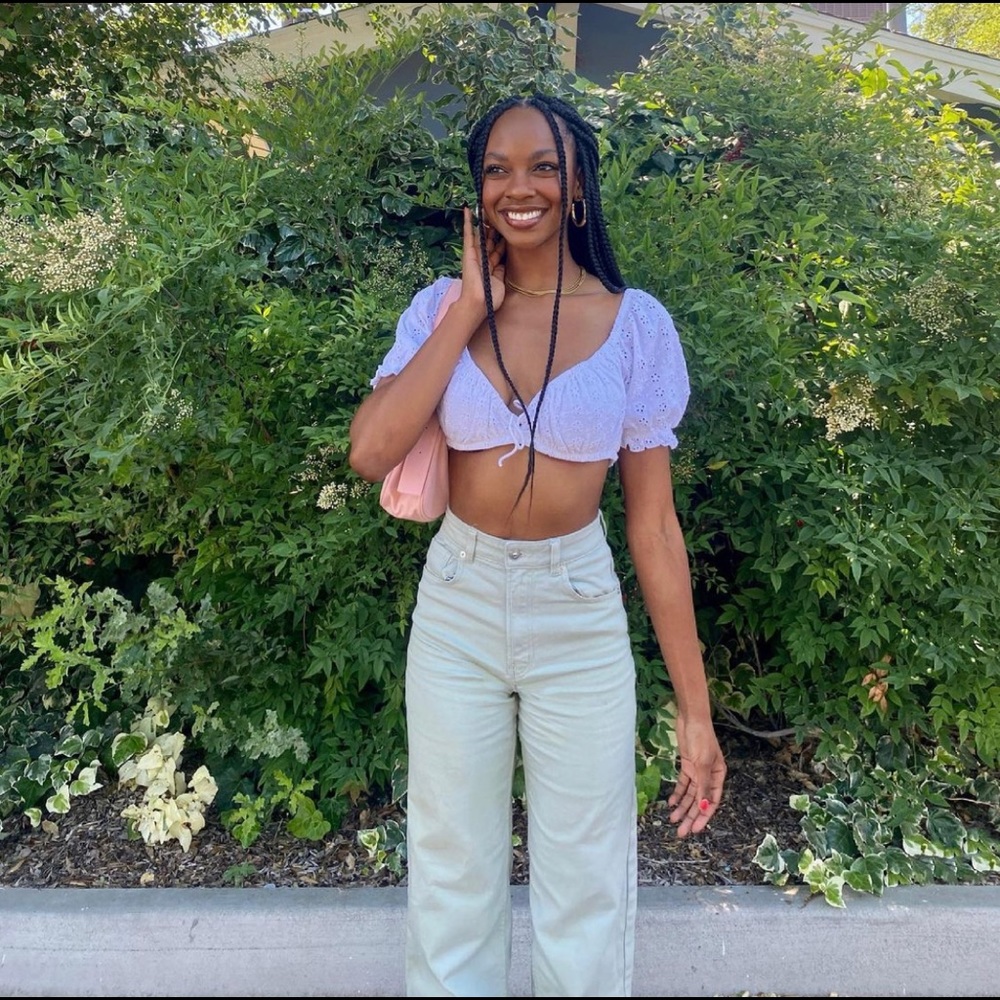 ASOS milkmaid crop top - Picture 2 of 3